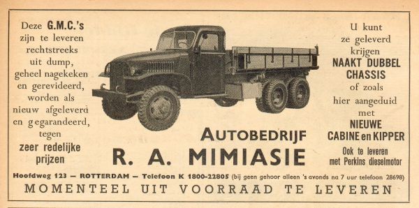 GMC surplus ad