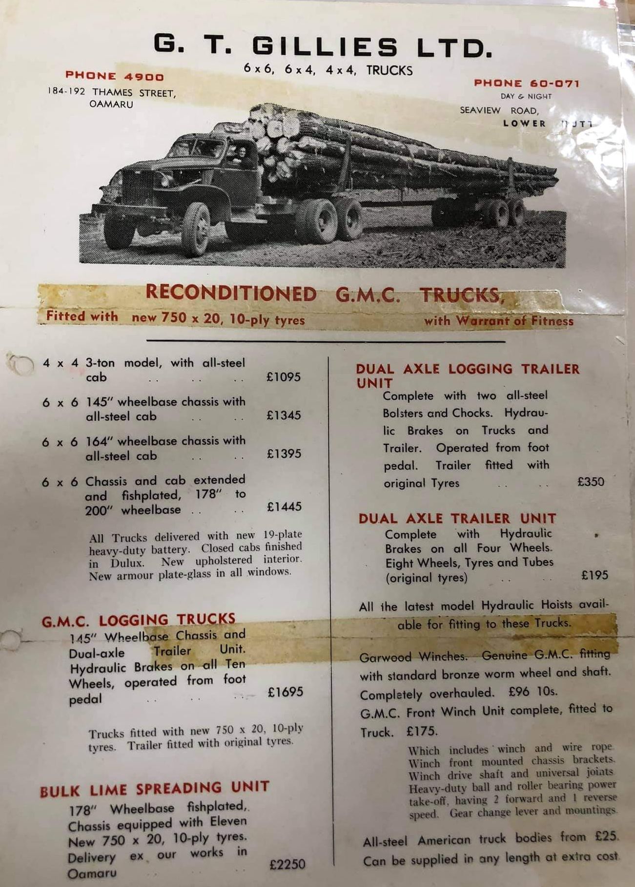 GMC surplus ad