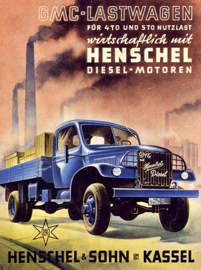 GMC ad with Henschel diesel