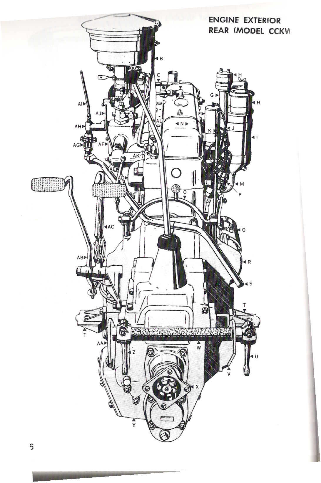 GMC engine drawing